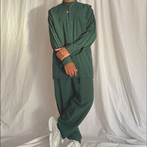 Vintage Mens Matching Pants & Shirt, long sleeve